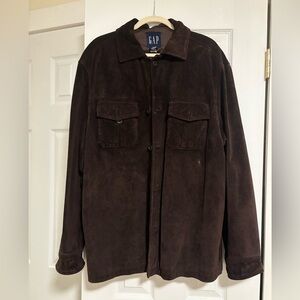 Vintage GAP Men's Brown Suede Jacket